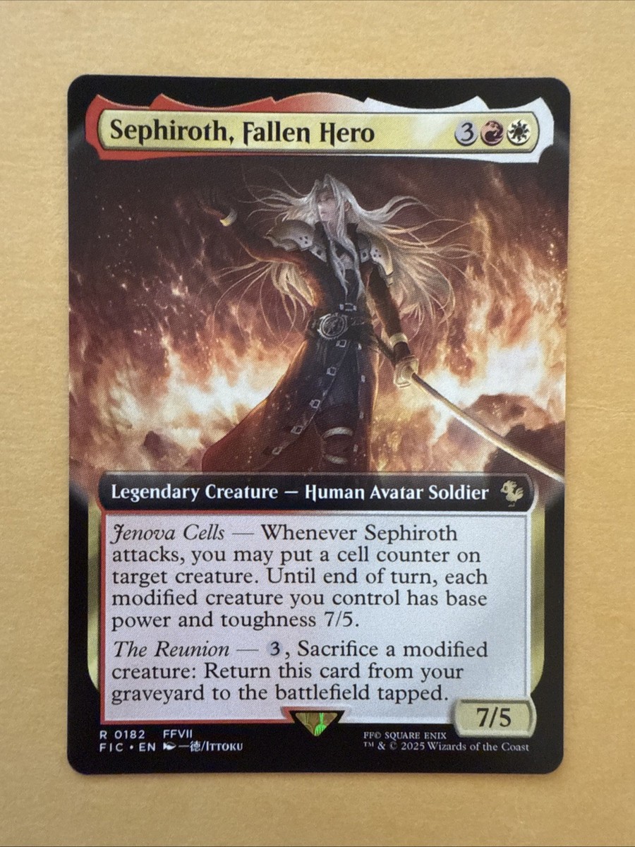 堕ちた英雄セフィロス 拡張foil リ*ロ様 MTG FF 墜ちた英雄