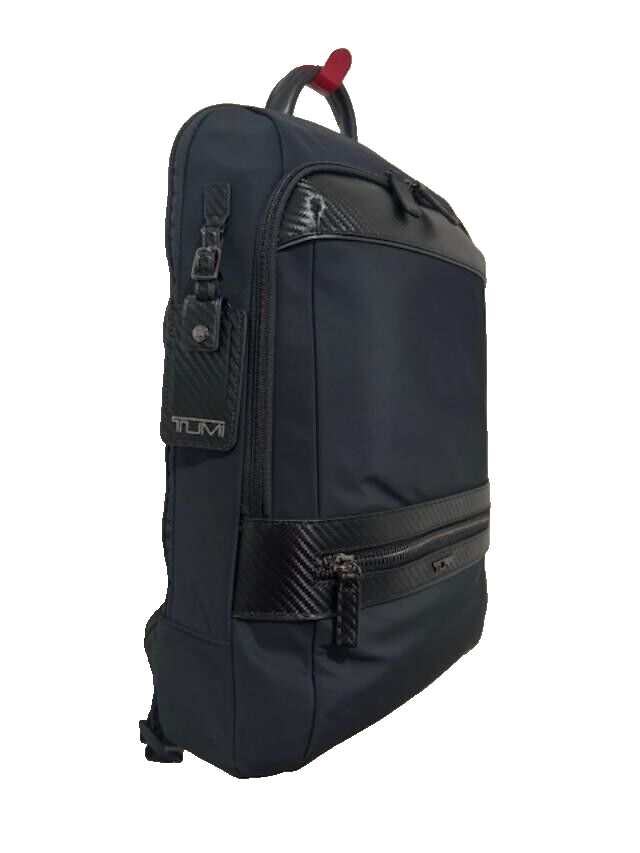 New TUMI Monroe Foxwood laptop backpack black carbon fiber travel