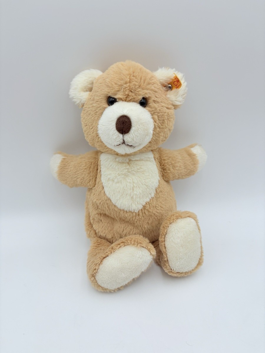 Steiff Mr Secret Teddy Bear Zipper Tan Light Brown Pouch German