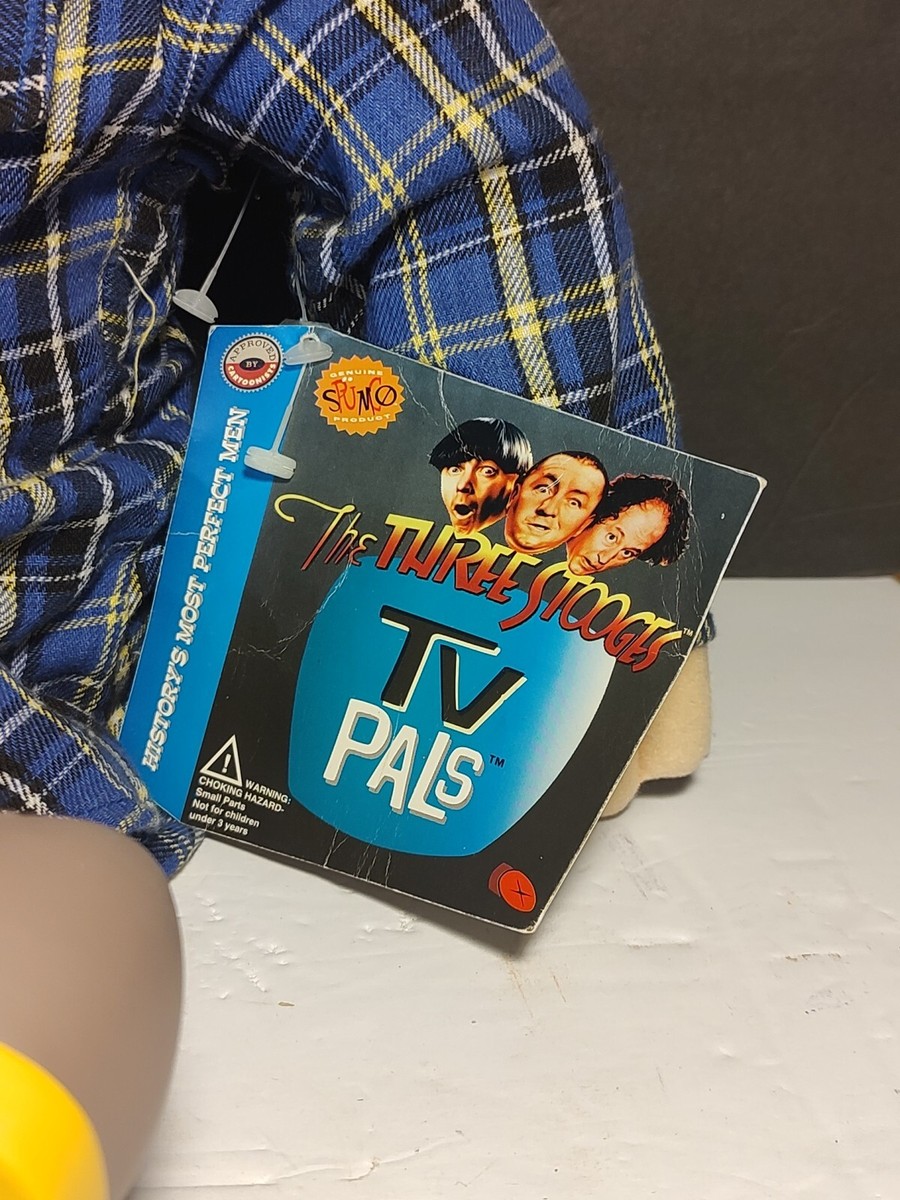 TV PALS The Three Stooges Dolls Larry & Moe 1996 Spumco Inc. W