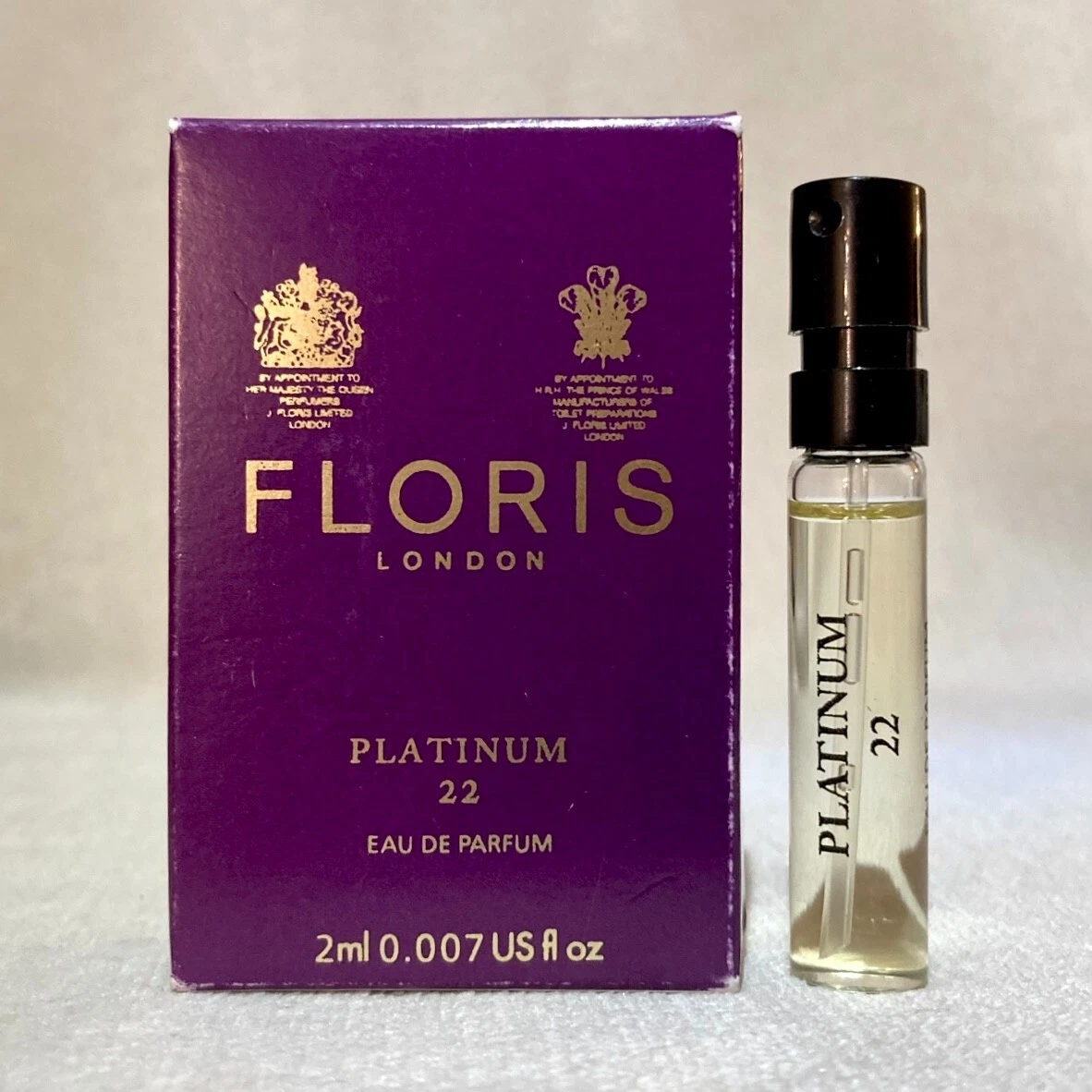 Floris London Platinum 22 Eau de Parfum EDP Sample Spray .07oz