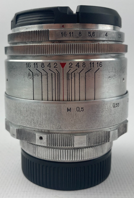 Helios 44 58mm f2 KMZ 13 blades CLA 44-2 Lens Silver DSLR M42