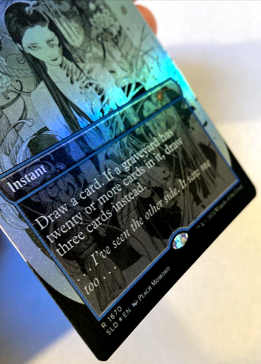 MTG Visions of Beyond RAINBOW FOIL Secret Lair Drop Peach Momoko