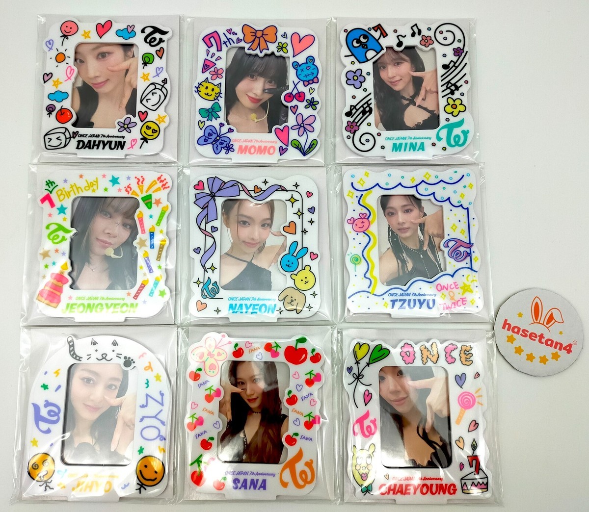 TWICE ONCE JAPAN 7th ANNIVERSARY PHOTO CARD STAND ONCE JAPAN FC