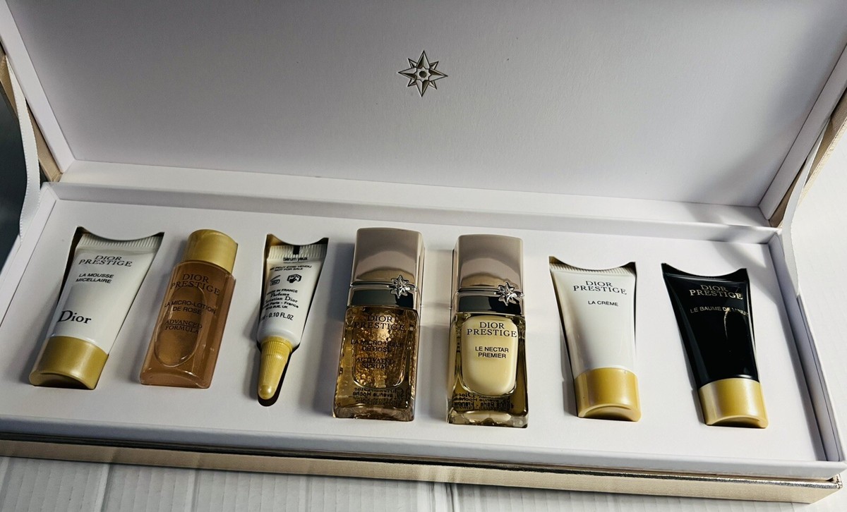 Dior Prestige 7-piece set Gold Piano VIP gift Set New In Box | eBay