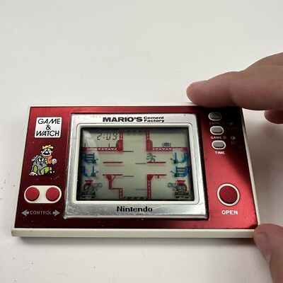 Cement Factory Mario's Nintendo Game & Watch RARE 1983 for sale