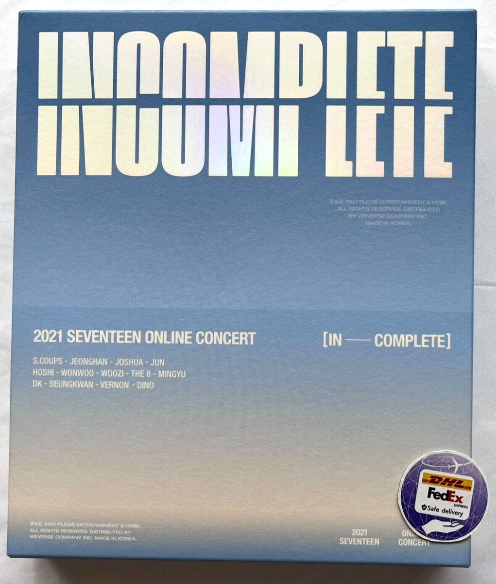 SEVENTEEN INCOMPLETE 2021 SEVENTEEN ONLINE CONCERT DVD 3 DISCS Set