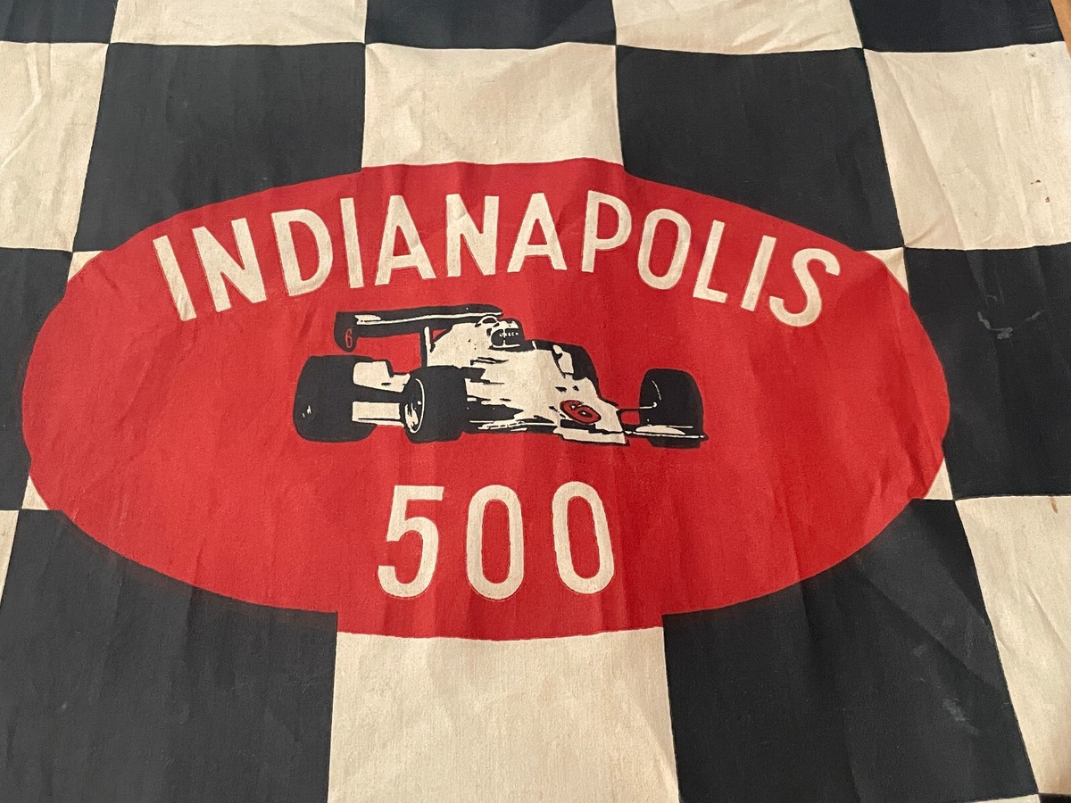 Vintage Indianapolis 500 INDY 500 Brickyard Checkered Flag on