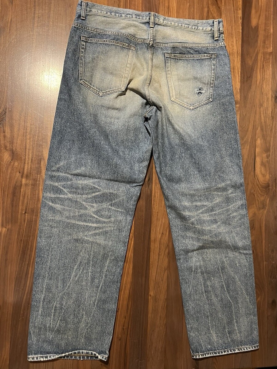 Supreme DISTRESSED LOOSE FIT SELVEDGE JEAN SS24 Denim Jeans Sz 34