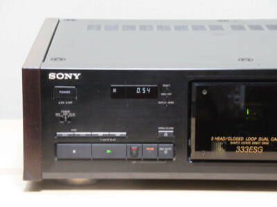 Sony TC-K333ESG 3 Head Cassette Tape Deck Recorder Es Series Black