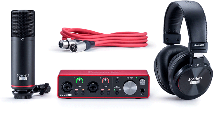 Focusrite Scarlett 2i2 Studio (3rd Gen) USB Audio Interface and