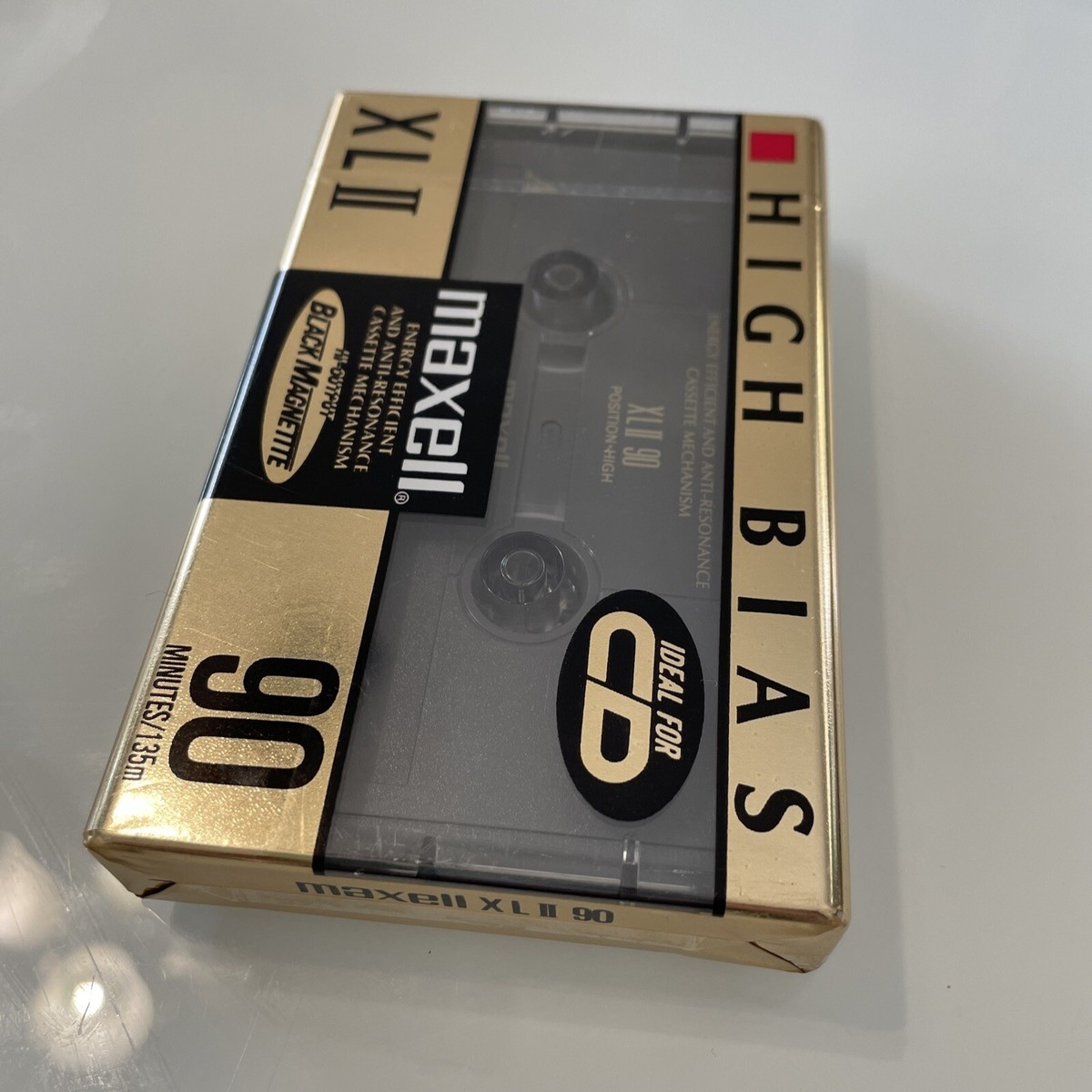 Maxell XL-II 90-minute Blank Audio Cassette - Black Magnetite New