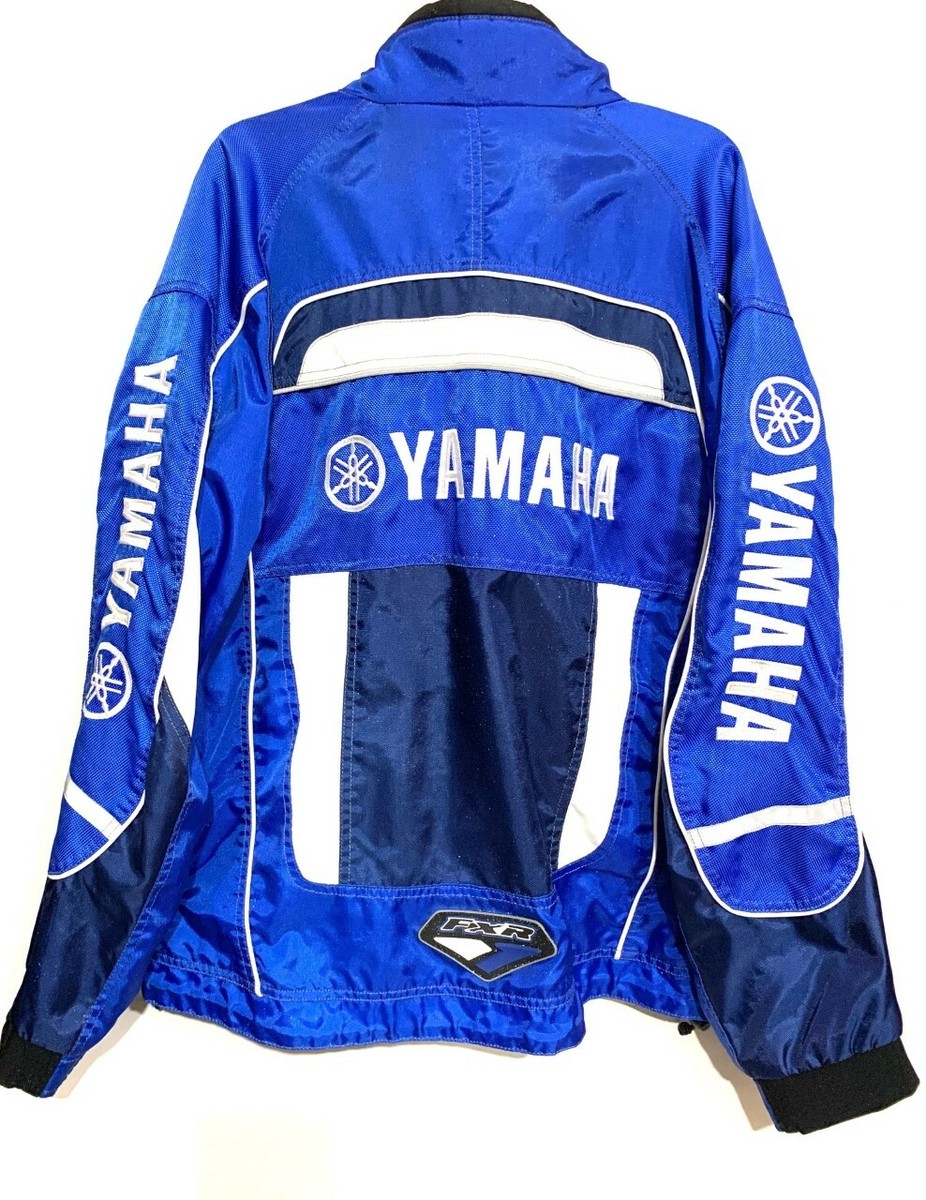 VINTAGE 90s Yamaha Team Race Jacket Motocross Supercross Blue