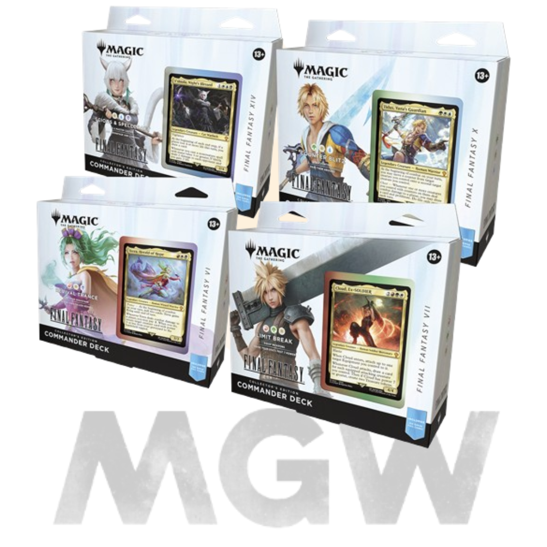 MTG Final Fantasy English Collector Commander Decks Set of 4