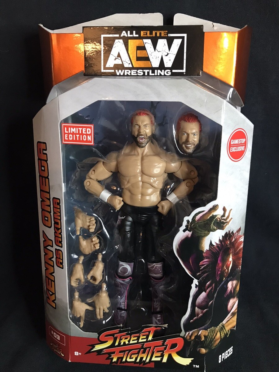 AEW Unrivaled Street Fighter Limited Edition Kenny Omega Action