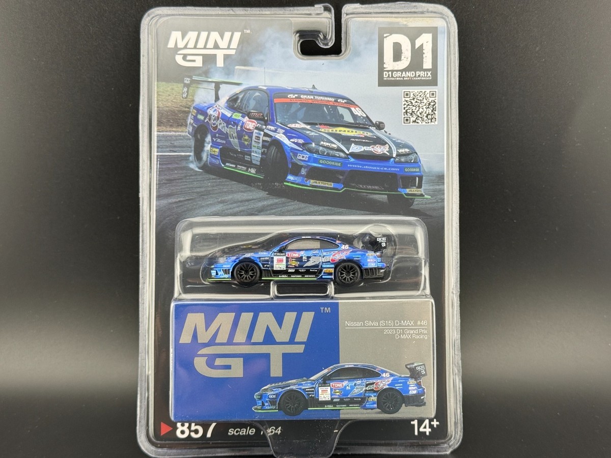 Mini GT Nissan Silvia S15 D-MAX Racing #46 2023 D1 GP #857 1/64 | eBay