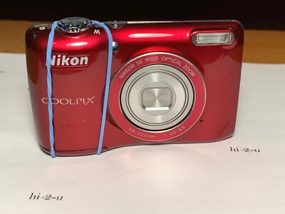 Nikon COOLPIX L26 16.1MP Digital Camera Lens + BATTERY DOOR ISSUE