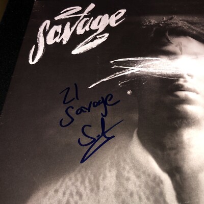 21 Savage Signed I Am I Was Vinyl Album Record JSA LOA Slaughter
