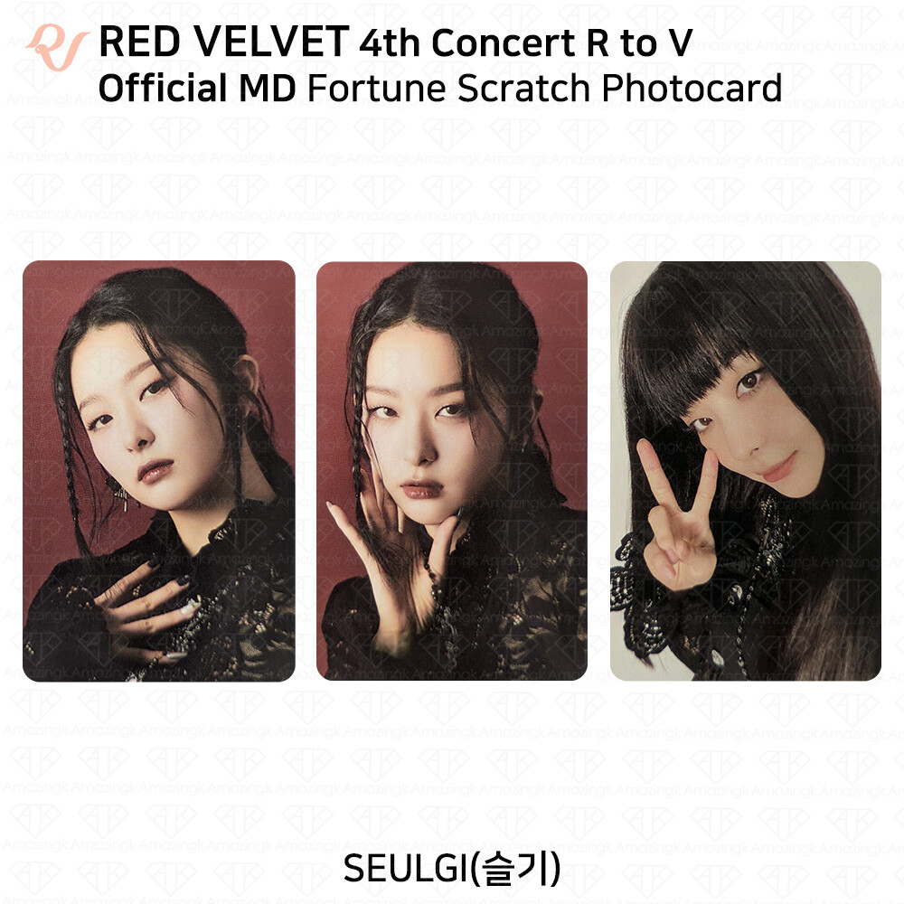 Red Velvet 4th Concert R to V Official MD Fortune Scratch Set