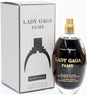 TESTER Women LADY GAGA FAME BLACK FLUID -3.4 OZ100 ML EDP SPRAY