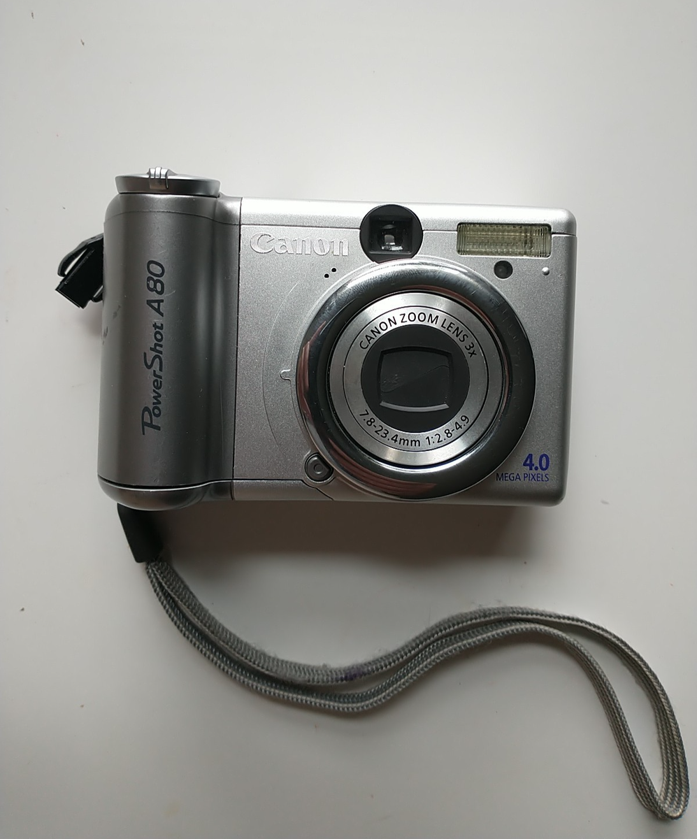 Canon PowerShot A80 4.0MP Digital Camera Silver for Parts Only