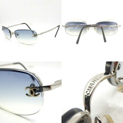 Chanel 4099 Sunglasses Side CoCo Mark Blue Gradient Lens Ladies