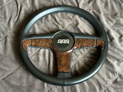 BBS Italvolanti Aftermarket Steering Wheel Wood Leather Combo