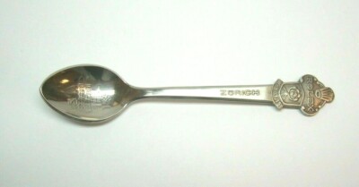 ROLEX SPOON BUCHERER OF SWITZERLAND ZURICH SILVER PLATE W/ CHURCH