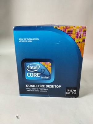Intel Core i7-870 2.93GHz Quad-Core (BV80605001905AI) Processor