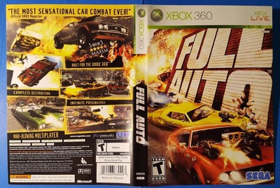 Original XBox 360 Full Auto cover art inserts (games NOT included