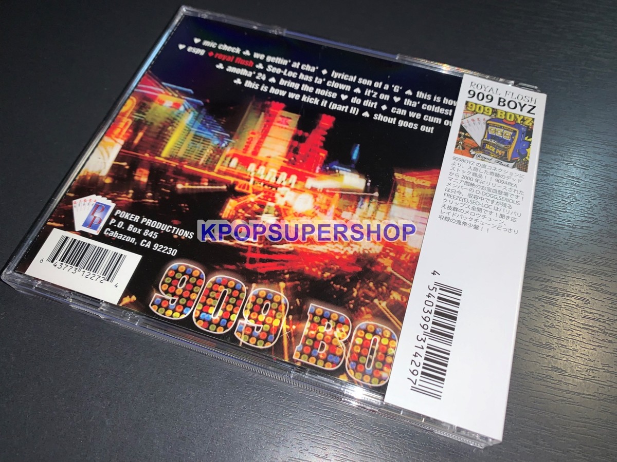 909 Boyz Album Royal Flush CD Booklet Rare Japan OBI SoCal Gangsta