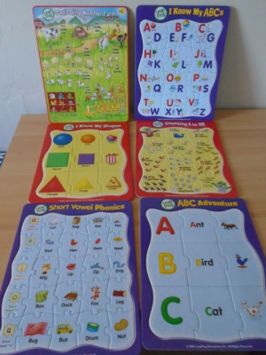 2006 LeapFrog SIX Tray Puzzles Learning Alphabet ABCs/Math | eBay