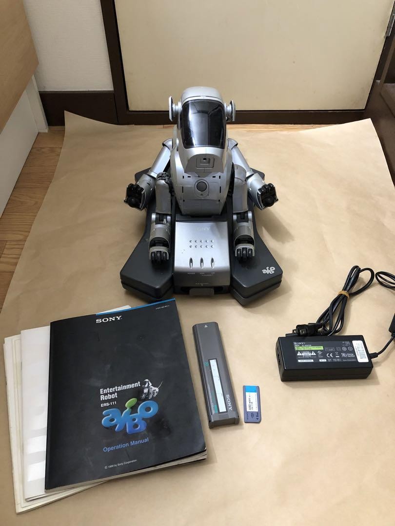 Sony Aibo ERS-111 First Gen Robot Dog Silver Untested Vintage