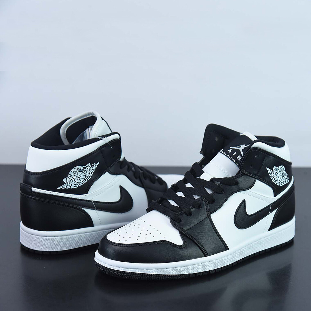 Sz 6-12 WMNS Nike Air Jordan 1 Mid Panda White Black DV0991-101 | eBay