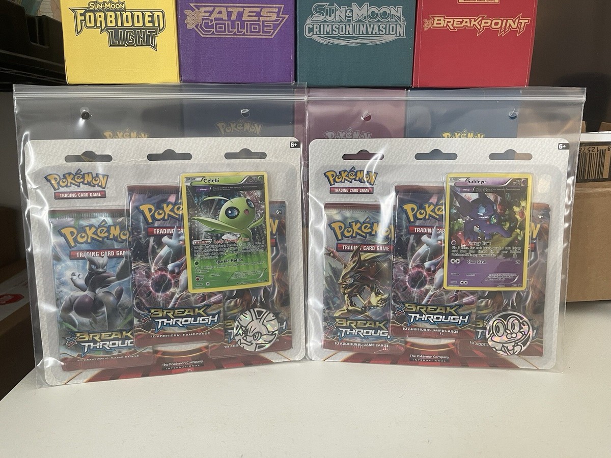2015 POKEMON XY BreakThrough Celebi & Sableye Factory Sealed 3