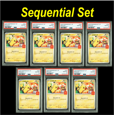 PSA 10 Pikachu 020/M-P McDonald's Promo 2025 bugerchu Japanese