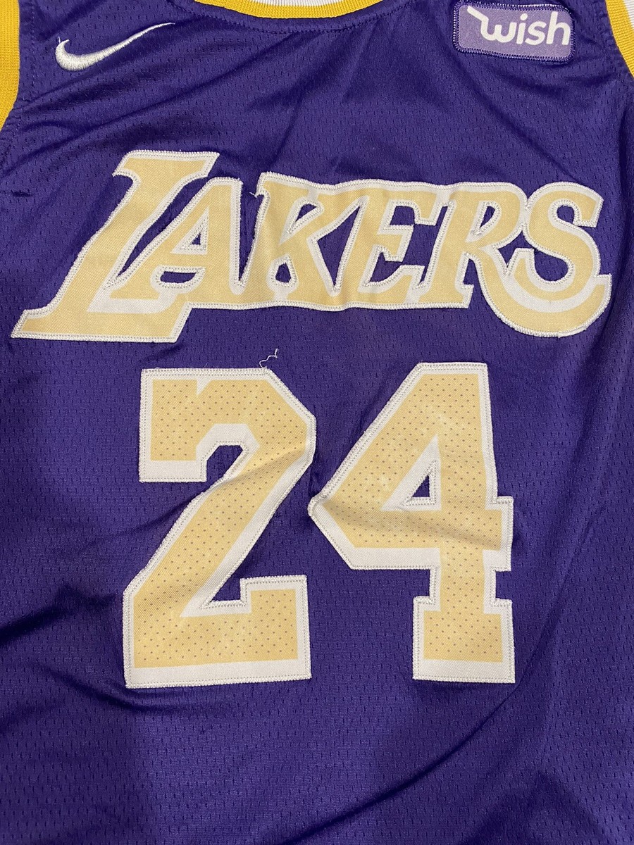 KOBE BRYANT WISH LAKERS #24 AUTHENTIC NIKE CONNECT PURPLE VINTAGE
