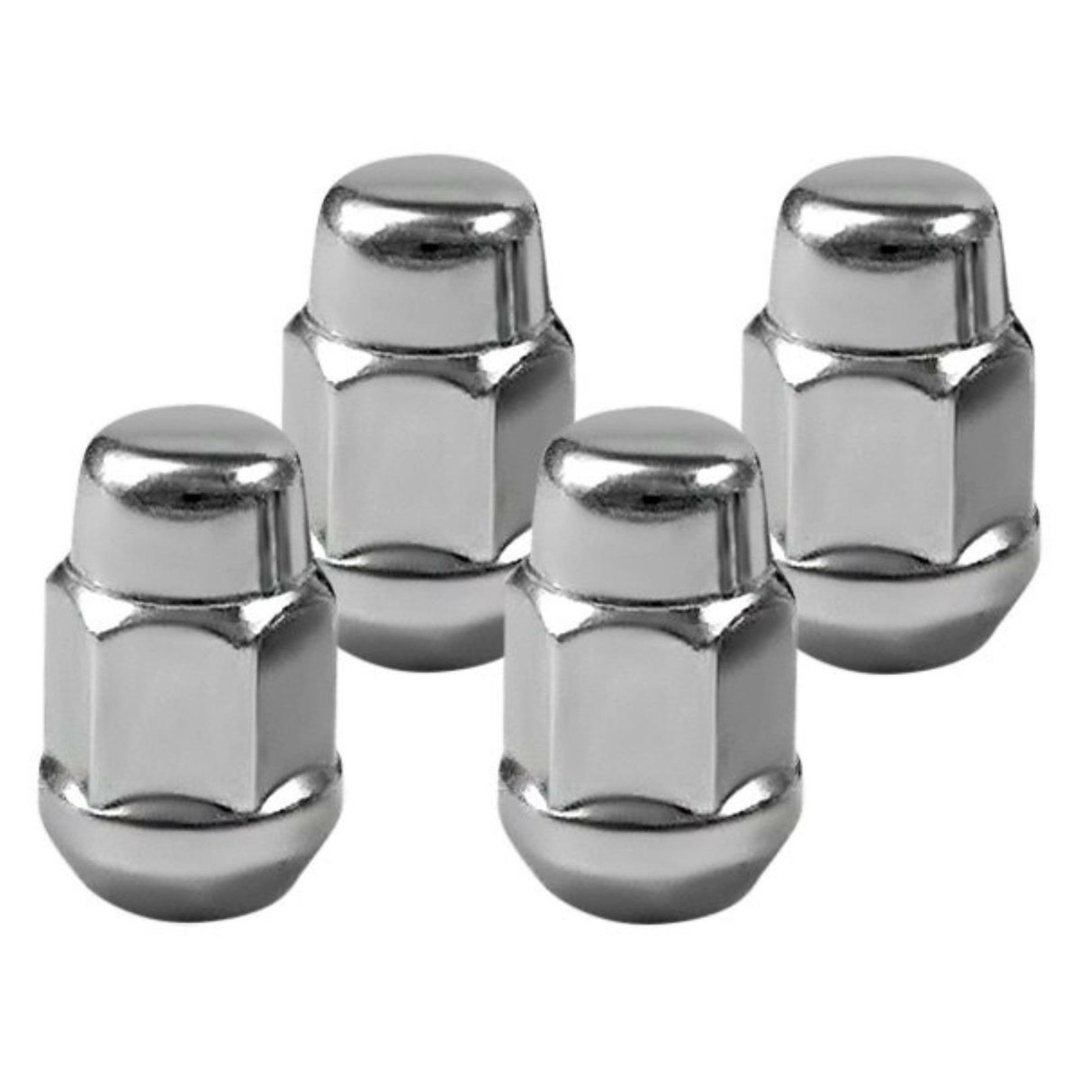 Chrome Cone Seat Acorn Bulge Lug Nuts Fits 1984-1996 Nissan 300ZX