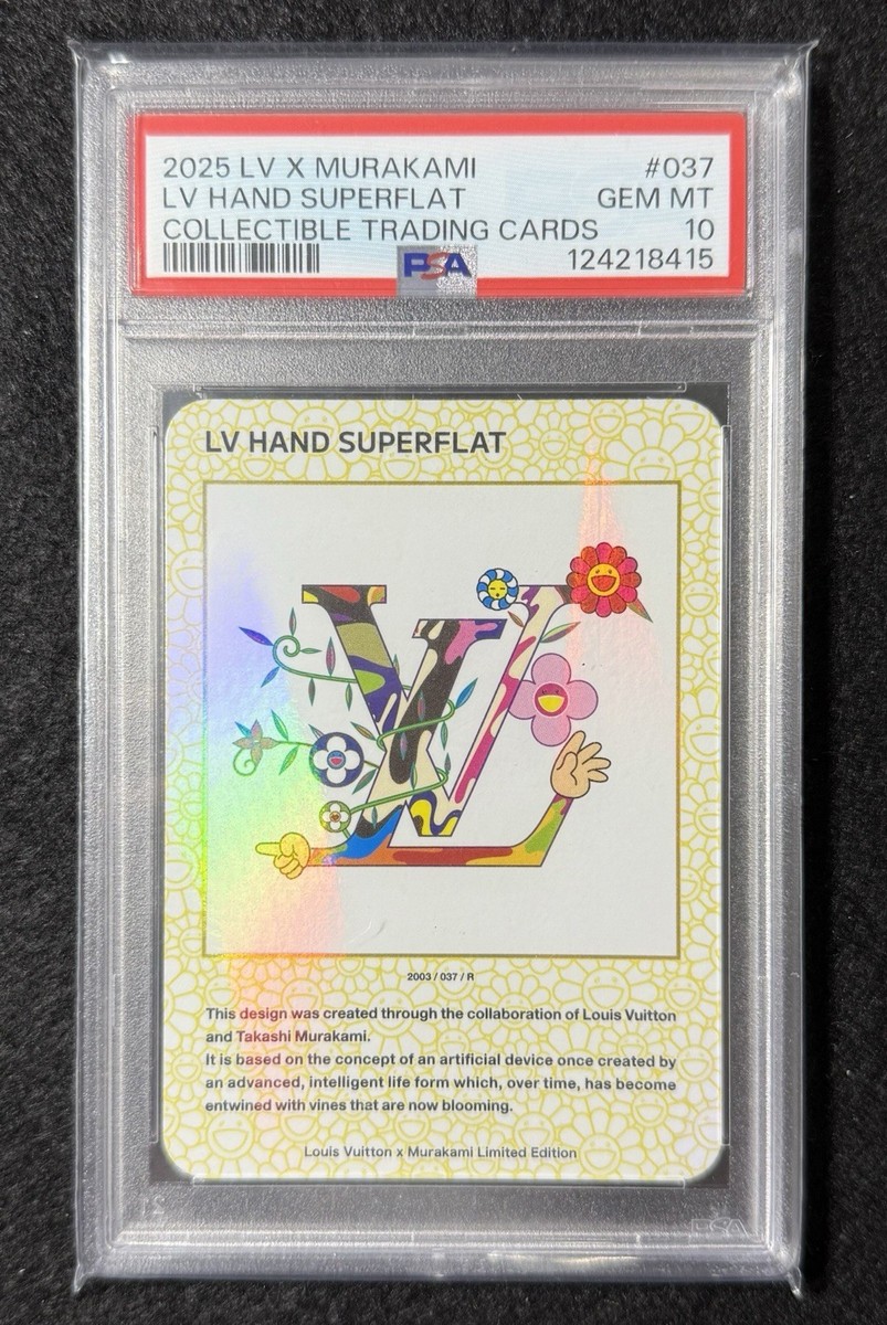 PSA 10 LOUIS VUITTON x MURAKAMI Trading card LV HAND SUPERFLAT 037