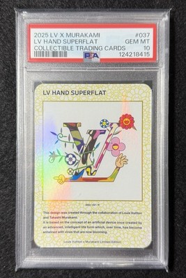 PSA 10 LOUIS VUITTON x MURAKAMI Trading card LV HAND SUPERFLAT 037