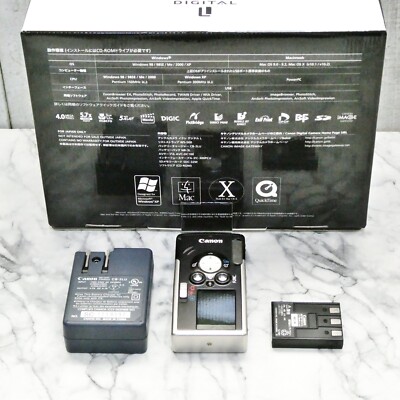 Canon IXY DIGITAL L Piano Black 4.0MP Camera fixed focal length