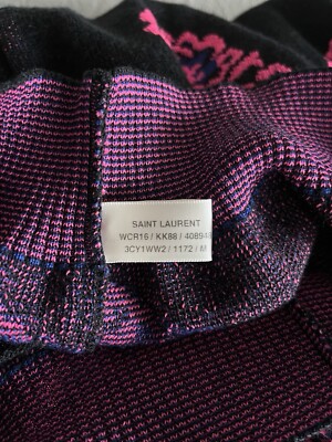 Saint Laurent Knit Cardigan SS16 Surf Sound Rose Floral Hedi