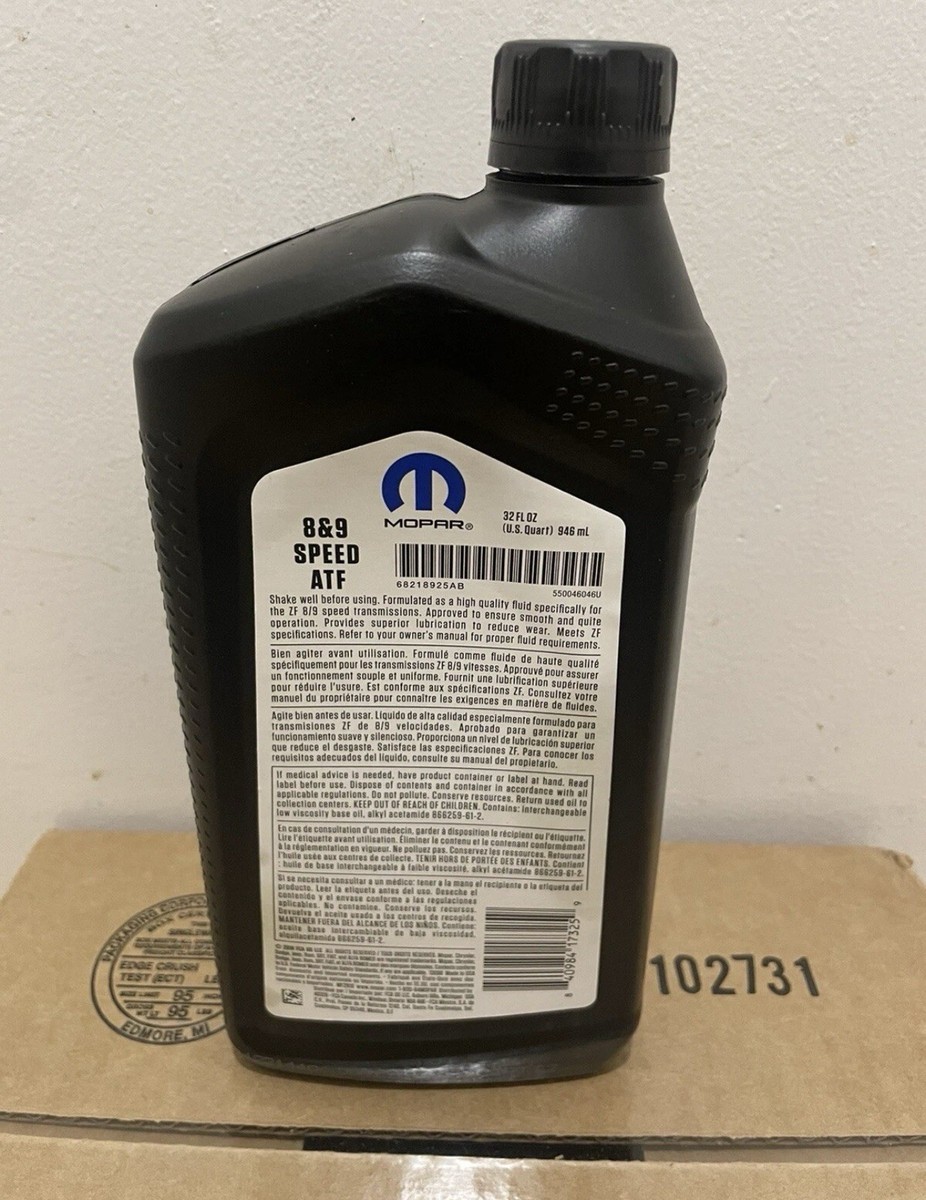 Mopar 8&9 Speed ATF fluid For 8/9 Speed Transmissions 68218925AB