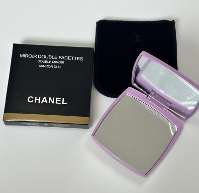 Authentic Chanel Mirror Duo Compact Double Facette Lavender Purple