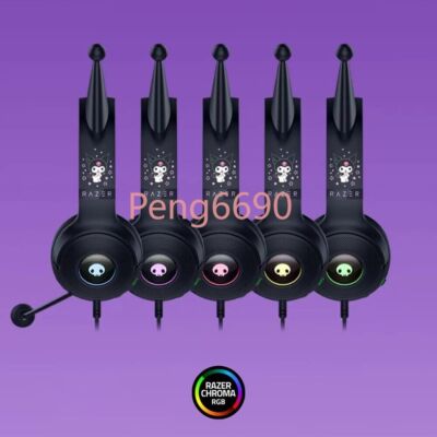Razer x Sanrio Kuromi Kraken V2 Wired Headset Headphone Limited