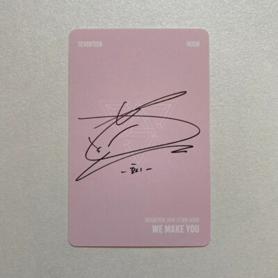 SEVENTEEN Japan 1st mini album we make you Hoshi Photocard B ver