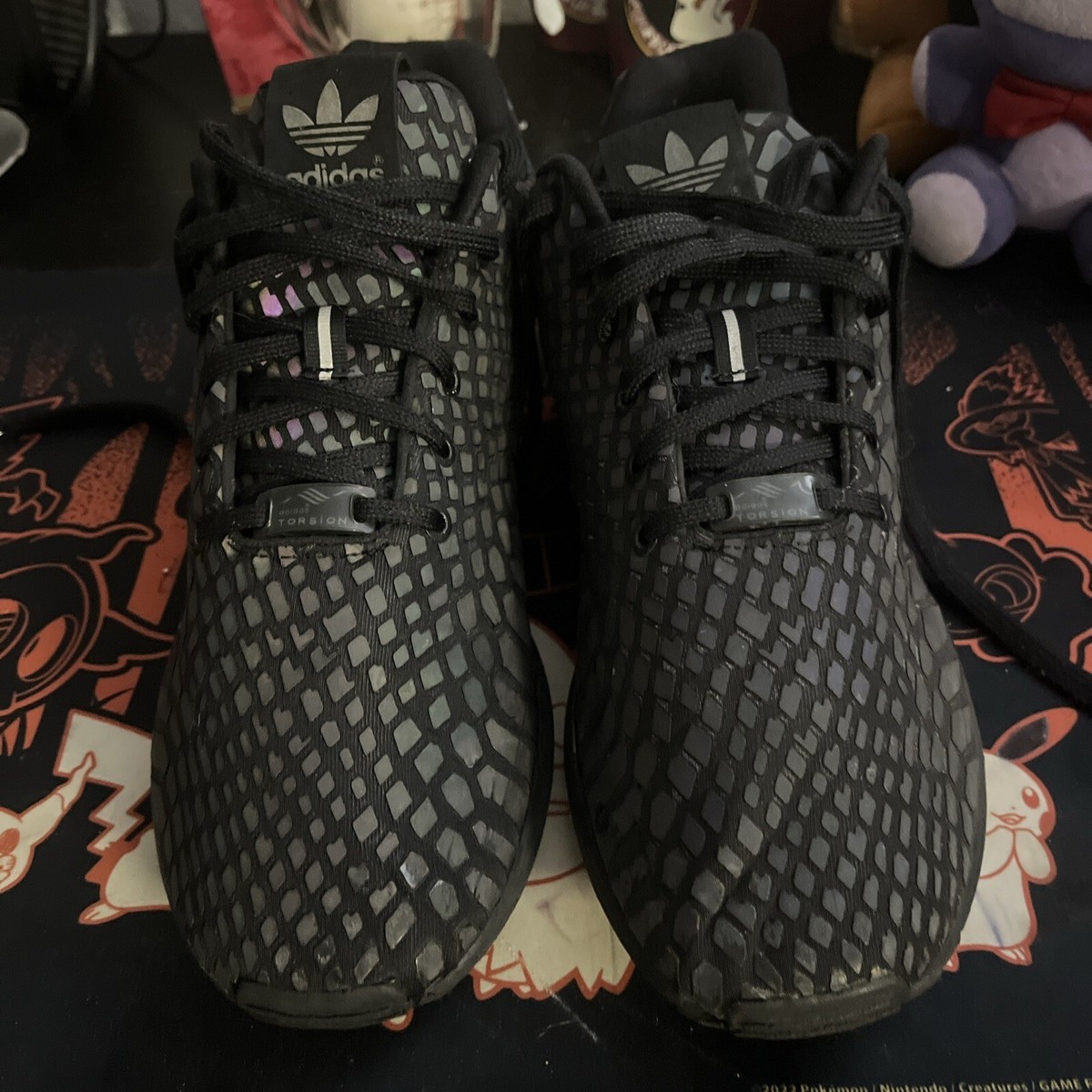 Adidas ZX Flux Xeno Reflective Iridescent Torsion Shoes Sneakers