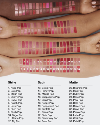 Clinique Pop Longwear SHINE Lipstick, NIB 100% AUTHENTIC, CHOOSE