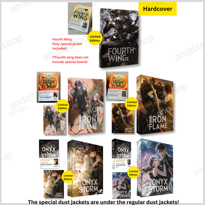 Fourth Wing & Iron Flame & Onyx Storm, 5 Book Set, Korean, Art