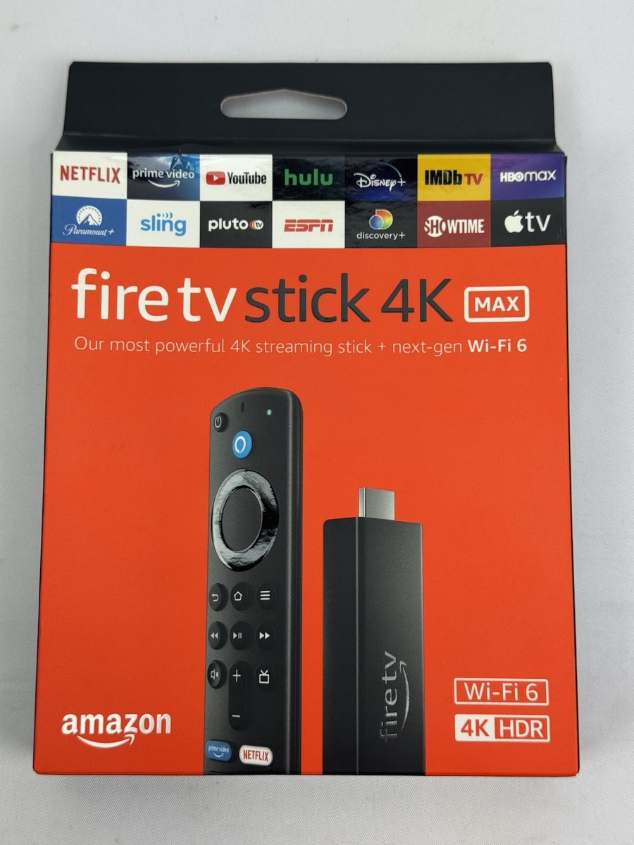 Amazon Fire TV Stick 4K Max Media Streamer with Alexa Voice Remote